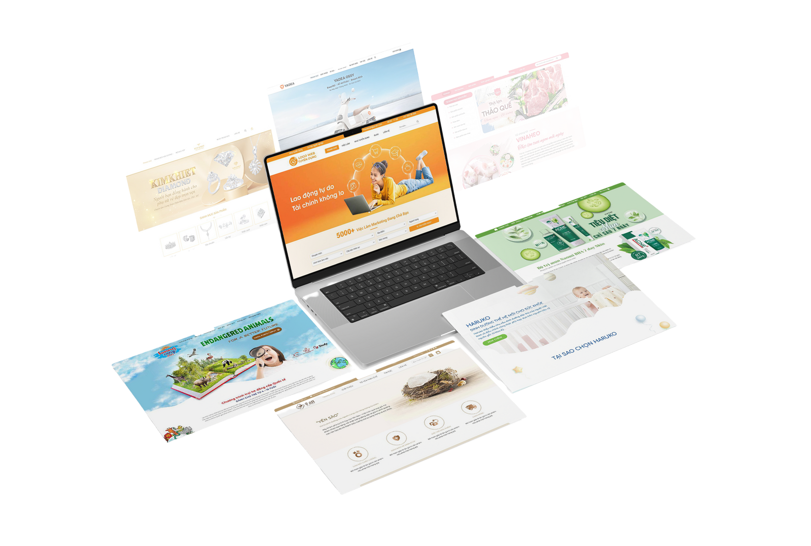 Giao diện website demo